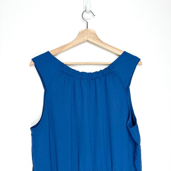 NWT Universal Standard Isola Sleeveless Crepe Midi Dress | Blue | SZ XL - Picture 8 of 12